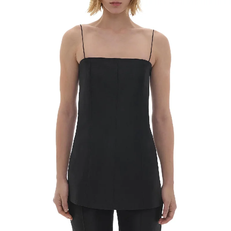 Womens Square Neck Sleeveless Shell