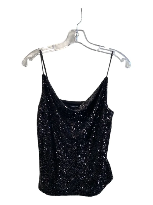 Generation Love Size XS Black Polyester Sleeveless Sequins Adjustable Strap Top