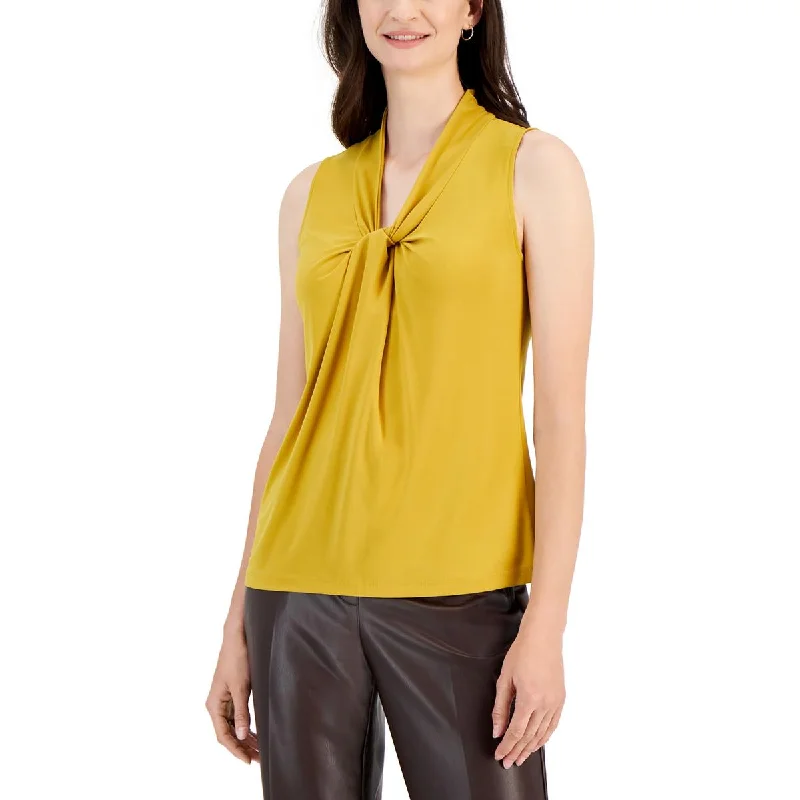 Kasper Womens    Sleeveless Gathered Blouse