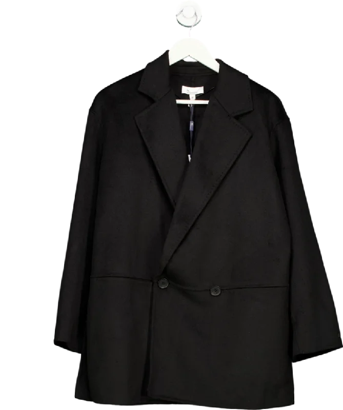 Next Black Handsewn Wool Blend Blazer Coat UK XS