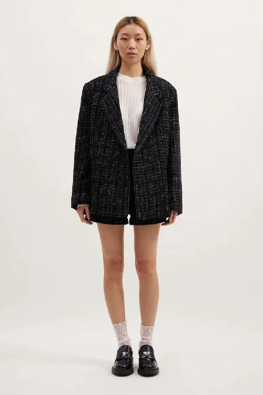 Remain Lennon Blazer - Black Boucle