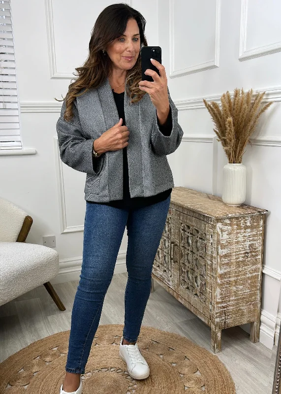 Yoko Grey Kimono Blazer